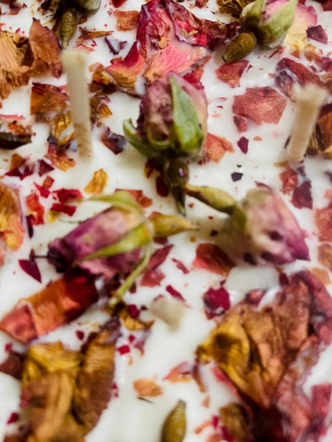 Rose Candle Bowl - Real Roses