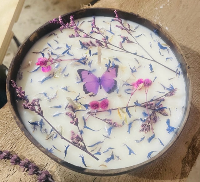Lilac Candle Bowl - Lilac Scented Candles