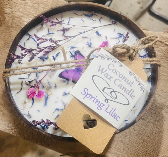 Lilac Candle Bowl - Lilac Scented Candles