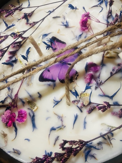 Lilac Candle Bowl - Lilac Scented Candles