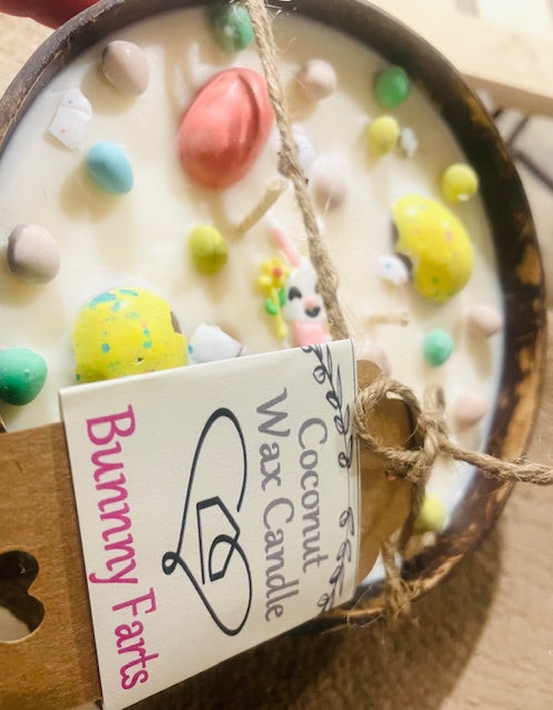 Bunny Farts Candle Bowls - Country Easter Candle