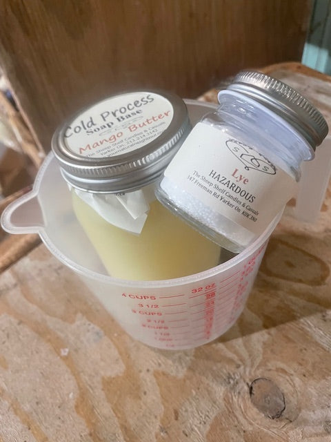 Soaping Making Kit Cold Process with Beeswax