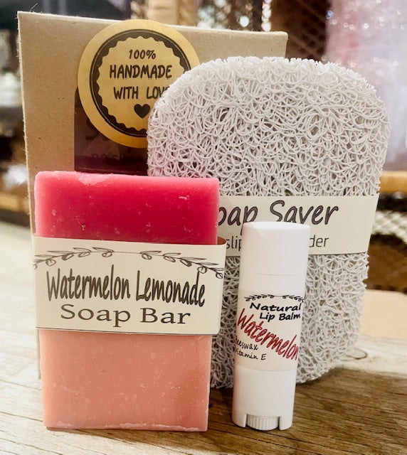 Soap - Lip Balm - Soap Saver Gift Set