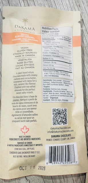 Chocolate Natural Sweetened - Ontario Plant Based Chocolate