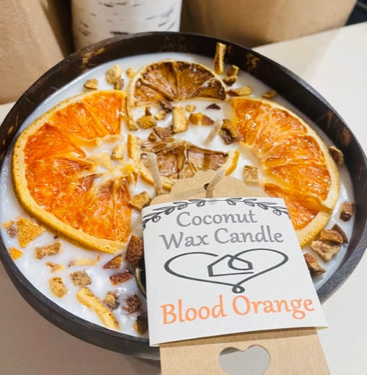 Blood Orange Soy Wax Candle Bowl