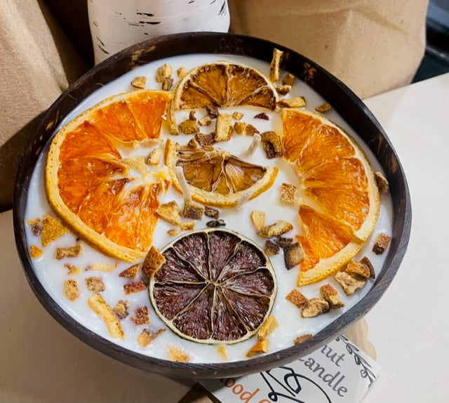 Blood Orange Soy Wax Candle Bowl