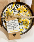 Sunflowers Candle - Soy Wax Bowl Candle With Sunflowers