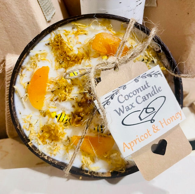 Apricot Honey Candle Bowl Gift