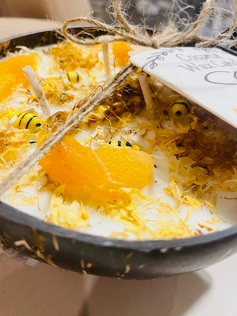 Apricot Honey Candle Bowl Gift