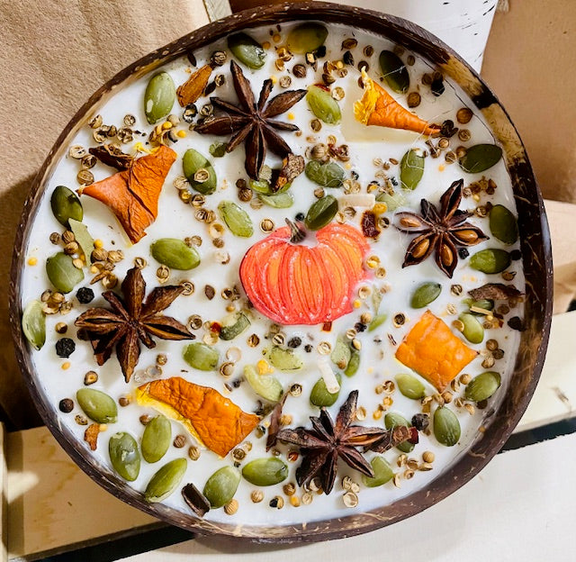 Pumpkin Spice Candle Bowl