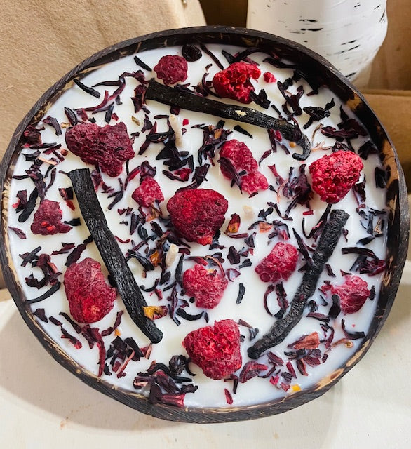 Vanilla Raspberry Candle Bowl