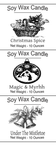 Soy Wax Jar Candles - Holiday/Seasons Selections