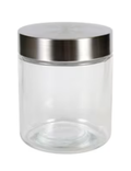 Candle Jar With Stainless  Steel Lid - 10\12 oz
